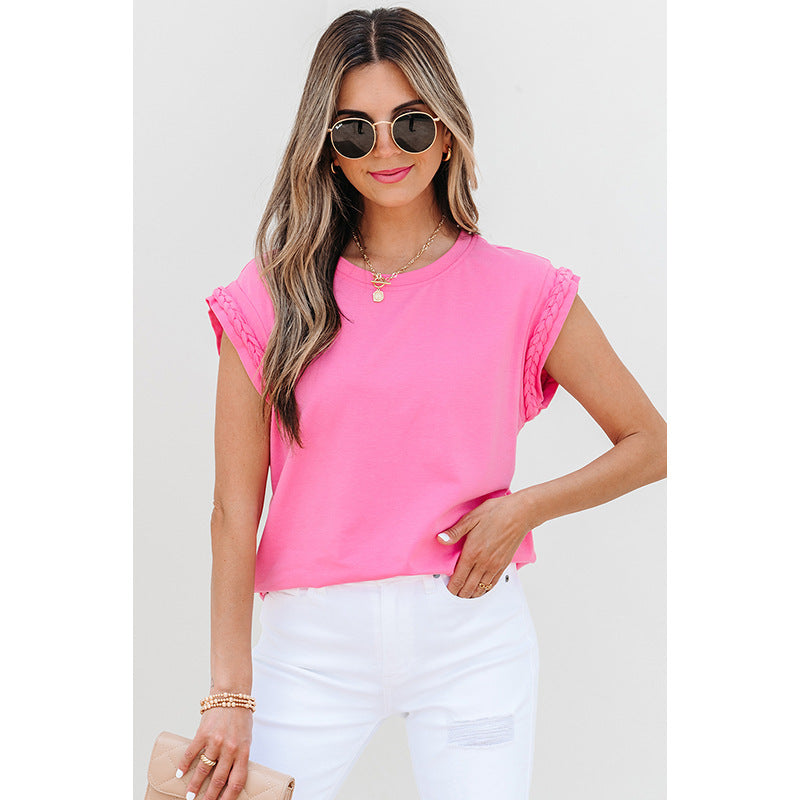 European And American Commuters' Versatile Solid Color Pullover Top