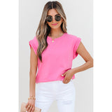 European And American Commuters' Versatile Solid Color Pullover Top