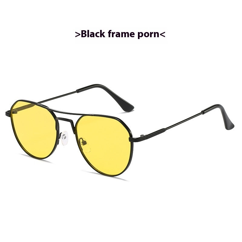 European And American Fashion Retro Metal UV Sun Glasses