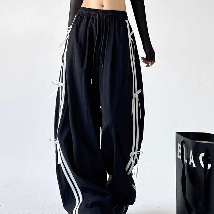 Bow Tie White Pants Leisure Cargo