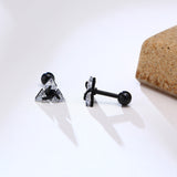 Fashion Simple Men's Zircon Triangle Earrings