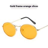 Sun Protection Trend Retro Oval Sun Glasses