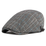 Hat Men's Spring And Autumn Classic Plaid