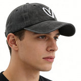 2PCS Love Heart Embroidered Baseball Cap Adjustable Unisex Dad Hat Cute Valentine's Day Birthday Honeymoon Gifts For Girlfriend Boyfriend