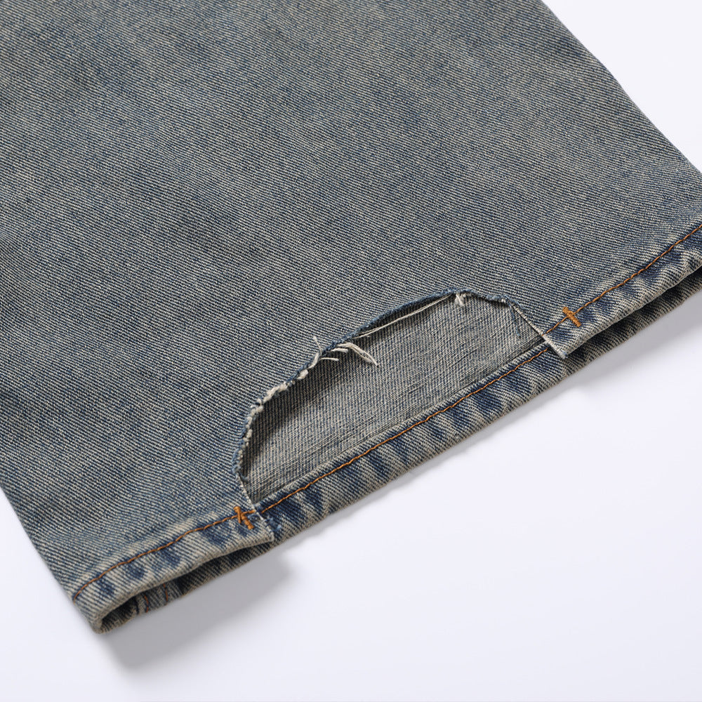 Fashion Holes Patch Jeans For Men