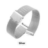 Milani Silk Woven Stainless Steel Watch Band