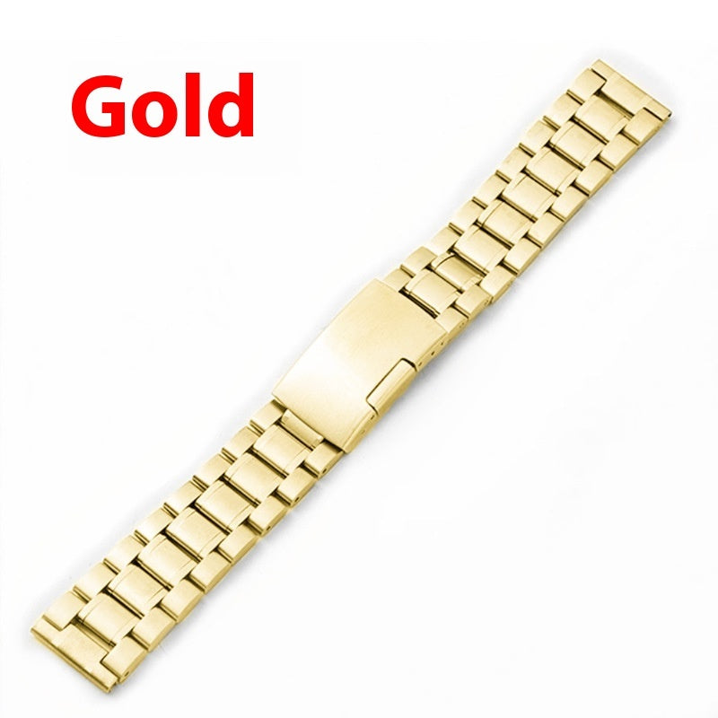 Watch Strap 22mm Five Beads Solid Stainless Steel