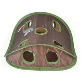 Cute Pet Cat Interactive Hide Seek Game 9 Holes Tunnel Mouse Hunt Intelligence Toy Pet Hidden Hole Kitten Foldable Toys