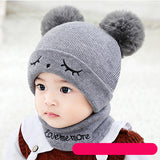 Embroidered cartoon knit hat