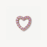 Ins Style Small Pendant Loving Heart Zircon Glass Box Necklace