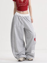 Women's American-style Retro Cleanfit Wide-leg Pants