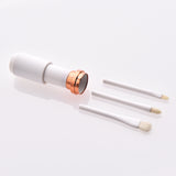 Retractable double head makeup brush