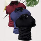 Polo Shirt Lapel Short Sleeve Golf Casual Sports Top