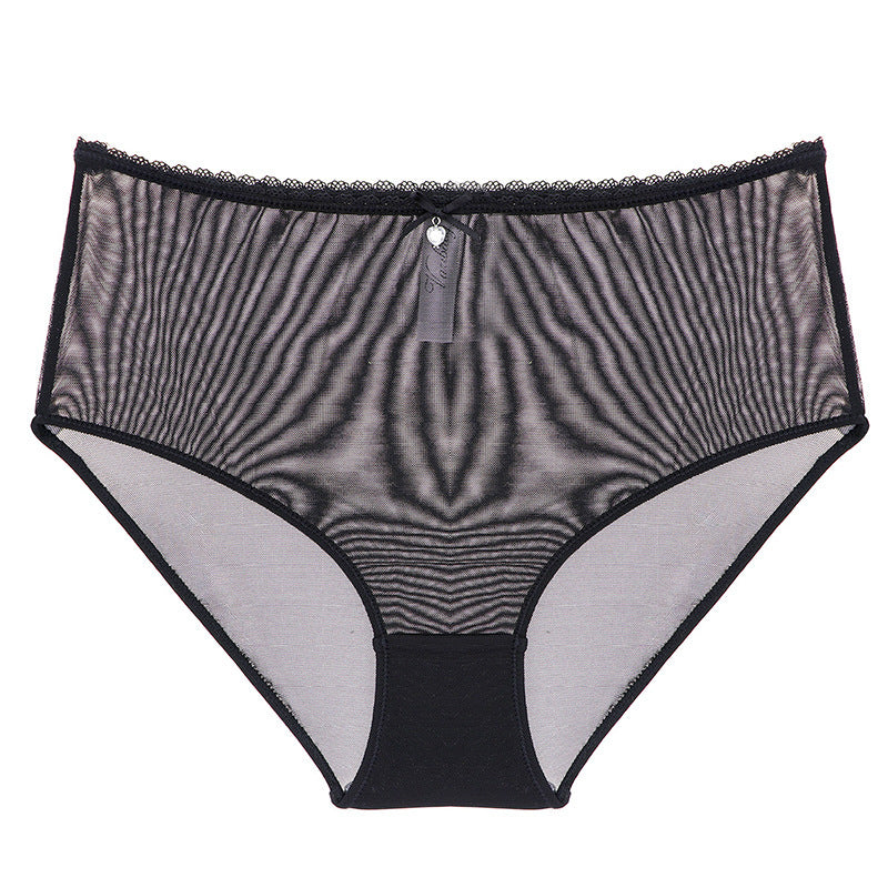 Transparent deep V underwear bra and high waist panties