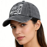 2pcs Golf Hats For Men Women, Golf Gifts For Mom Dad, Adjustable Embroidered Wash Cotton Baseball Cap