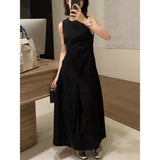 Elegance Sleeveless Vest Waist-controlled Slim Fit Slimming Dress