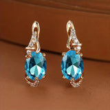 Hot Sale Eardrops Finely Inlaid Stud Earrings