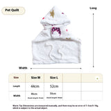 Coral Fleece Warm Portable Pet Cloak Pajamas