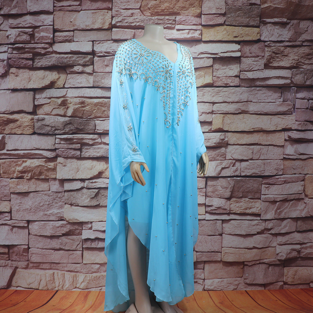 African Modern Design Hooded Loose Dress