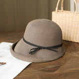 Female retro summer straw hat