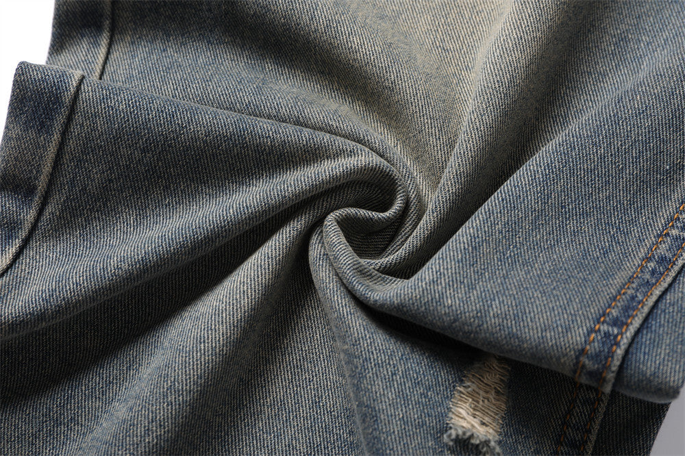 Fashion Holes Patch Jeans For Men