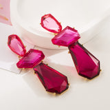 European And American Irregular Geometric Polygon Earrings