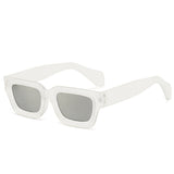 Retro Concave Frame Wide Foot Square European And American Sun-proof Sun Glasses