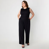 Women's Fashion Casual Pure Color All-matching Jumpsuit