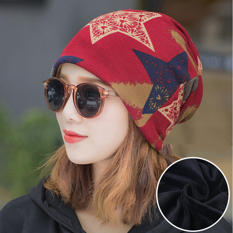 Hat Women's Autumn and Winter Fashion Multifunctional Hood