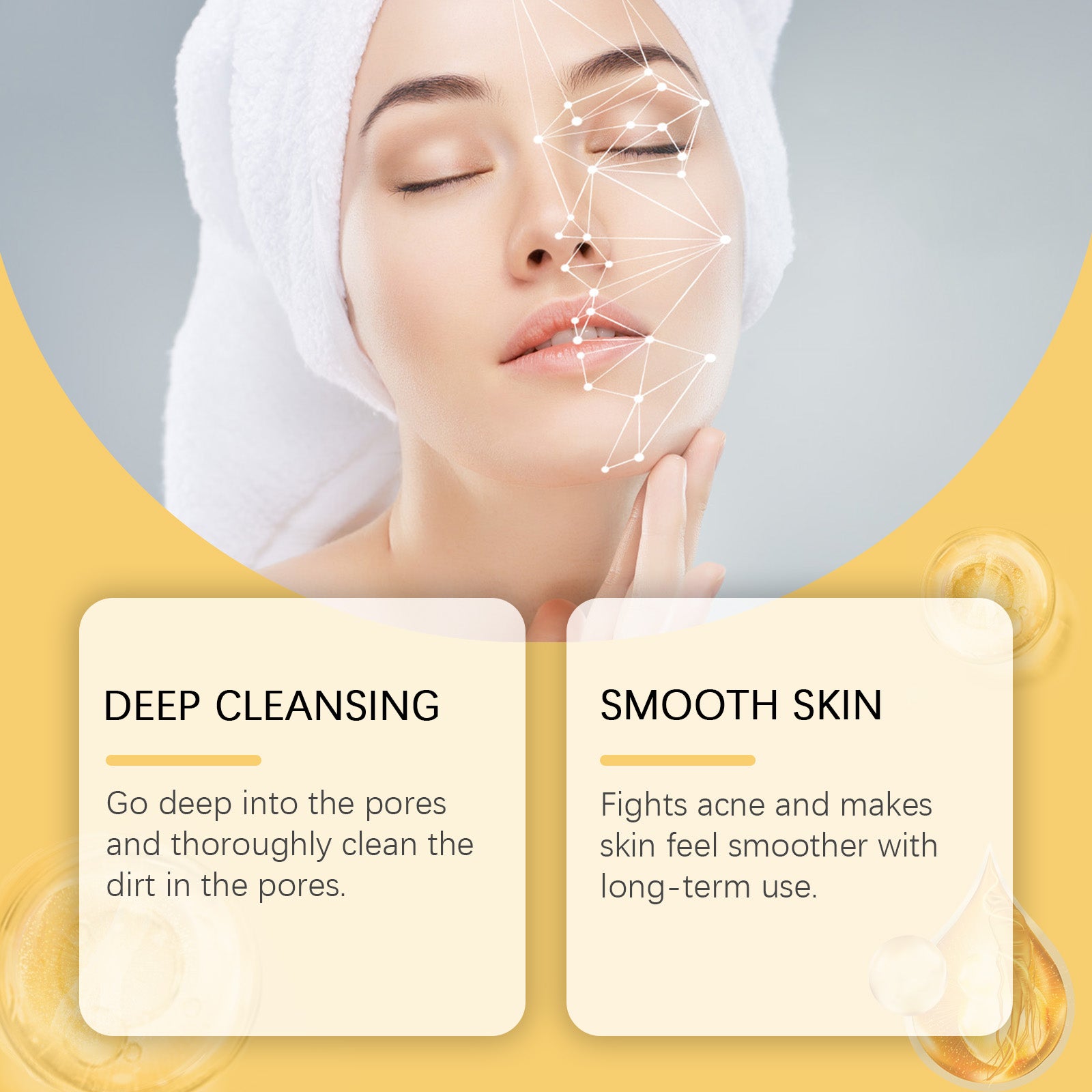 Ouhoe Cleansing Turmeric Oil Gently Cleanses And Moisturizes Facial Skin, Brightening And Whitening Skin With A Refreshing Cleansing Oil