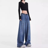 American Retro Washed Straight Jeans