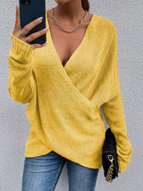 New Cross Loose Outer Wear Women's Knitted Sweater