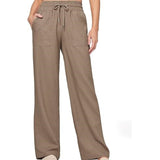 Women's Linen Wide-leg Cotton And Linen Casual Beach Summer Pants