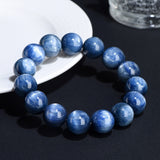 Natural Old Mine Blue Crystal Ball Bracelet