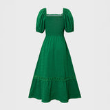 European And American Leisure Vacation Short Sleeve Dress Women's Clothing