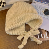 Fashionable All-matching Knitted Woolen Cap Women