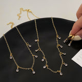 Minority Simple Elegant Women's All-match Super Fairy Zircon Necklace