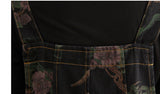 Spring And Summer Lean Printing Jean Overalls Women