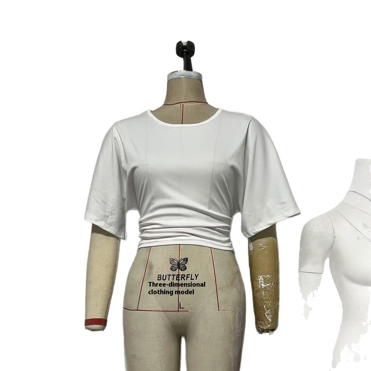 Design Sense Round Neck Pullover Short Sleeve T-shirt Women's Simple All-match Solid Color