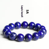 Natural Grade 7A Lapis Lazuli Ball Bracelet