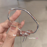 Bow Bell Opening Adjustable Girlfriends Bracelet