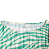 Fashion Print Loose Casual Pleated Tie Up African Large Dress