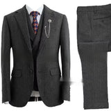New Men's Suit Casual Three-piece Suit