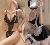 Underwear Women's Sense Sleeping Clothes Convenient Temptation Open Crotch Uniform