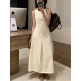 Elegance Sleeveless Vest Waist-controlled Slim Fit Slimming Dress