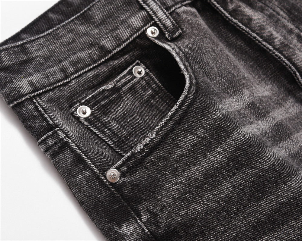 Distressed Wide-leg Jeans For Men
