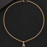 Affordable Luxury Fashion 26 Letters Diamond Pendant Necklace Men