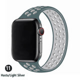 Fashion All-match Two-color Silicone Single Ring Strap