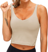 Ladies Multi-color Removable Chest Pad Breathable Shockproof Sports Workout Beauty Back Seamless Underwear