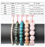 Natural Blue Apatite Bracelets Are Suitable For Men And Women To Wear Elastic Beaded Jewelry